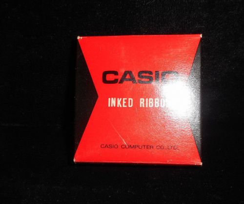 Factory Sealed New Casio Inked Ribbon RB-02 13mm x 6m Nylon red &amp; Black
