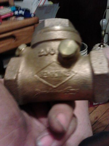 Brass check valve, 1 inch, jenkins, swing seat inline, machined seat. for sale