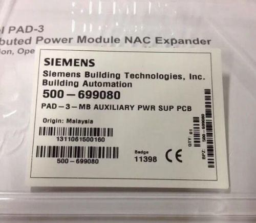 Siemens PAD-3-MB 500-699080 Power Supply New Stock Free Shipping+14 Day Warranty