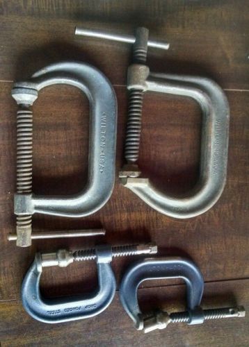 Wilton clamps, #4404, #404 &amp; 2-402. Modified for impact and more swivel. Lot of4