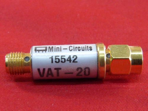 Mini-Circuits 15542 Model VAT-20 20 dB Attenuator 50 Ohm