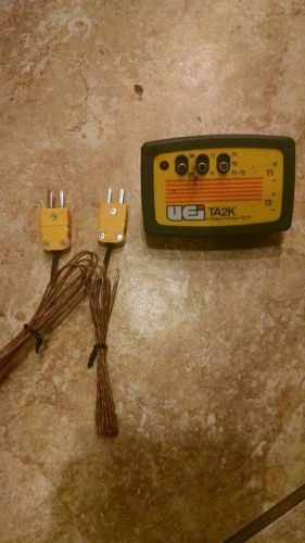 Uei ta2k dual input temperature adapter with k-type temperature probe  - new for sale