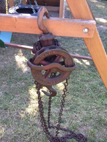 Yale 1 ton screw geared block, hoist, chain fall for sale