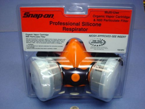 New snap on tools half mask professional silicone respirator  part # ya127c for sale