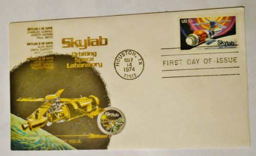 &#034;Skylab&#034; Envelope - Houston, TX May 14, 1974 - 1St Day of Issue Envelope Unused
