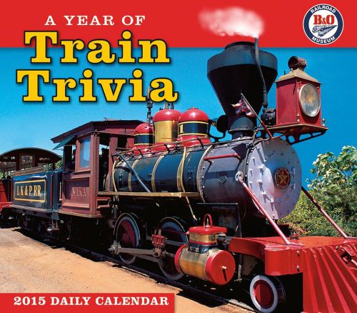 SALE 50% OFF 2015 Train Trivia Daily Calendar