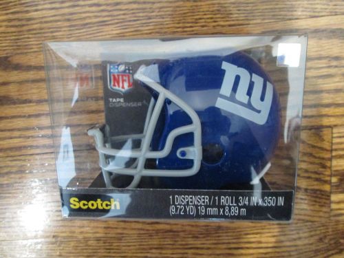 Scotch New York Giants NFL Helmet Tape Dispenser  - NIP!!