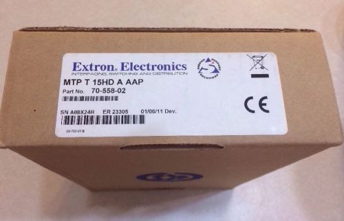 Extron mtp t 15hd a aap, twisted pair transmitter for vga and audio (70-558-02) for sale