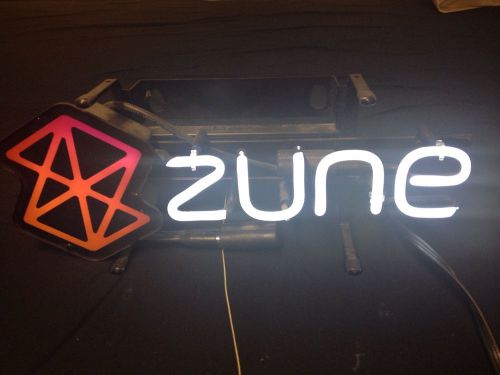 Microsoft Zune Neon Sign Huge Collectors Item!!!