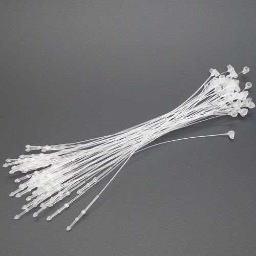 Snap lock pins security loop plastic tag fasteners clear white color 1000pcs for sale