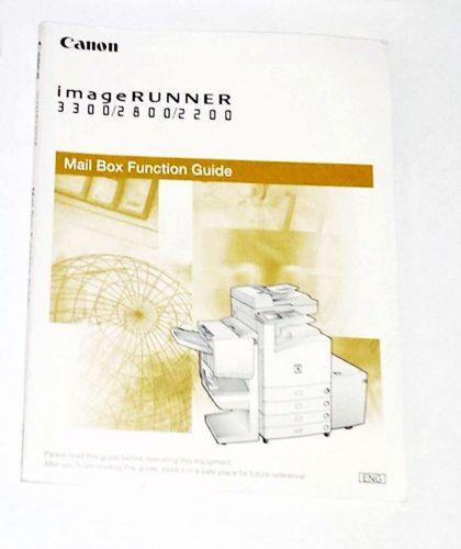 Canon Image Runner 3300 2800 2200 English Mail Box Function Guide