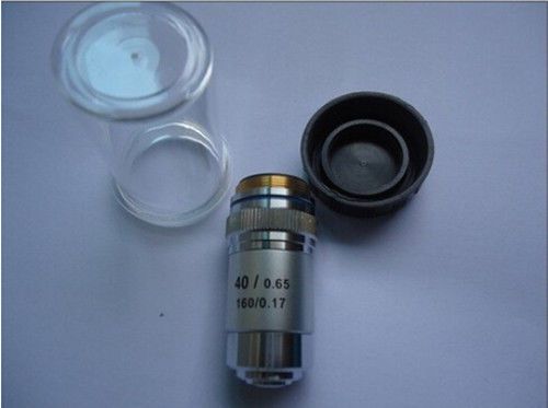 Biological microscope all metal 40x achromatic objective lens 195 les for sale