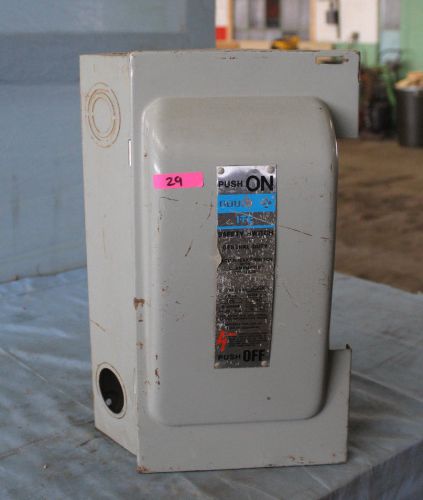 Gould ITE fusible disconnect Vacu Break safety switch 100 amp 240 volt WILL SHIP