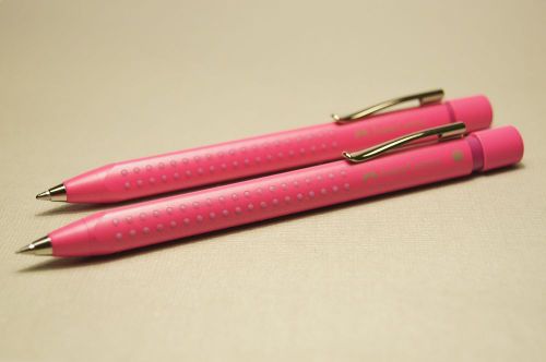 Faber Castell Grip 2011 Pink set of ballpoint pen, mechanical pencil 0.7 NEW