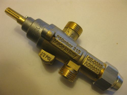 gas tap PEL type 21S bypass nozzle ?0,35mm shaft ? 8x6,5mm shaft length  22/15mm