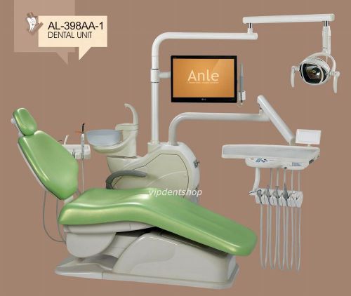 Computer Controlled Dental Unit Chair FDA CE Approved AL-398AA-1 Soft Leather