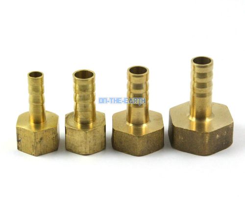 10 brass female 1/2&#034; bsp x 8mm barb hose tail fitting fuel gas hose connector for sale