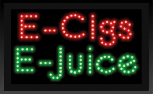 New led e-cigarette &amp; e-juice store sign board display w/ 3 lighting modes for sale