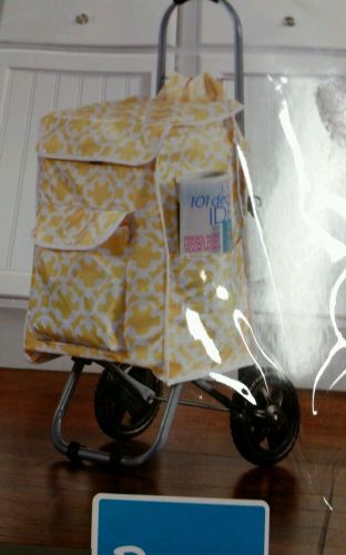 ROOM ELEMENTS ROLLING CART YELLOW AND WHITE ROLLING CART BACKPACK