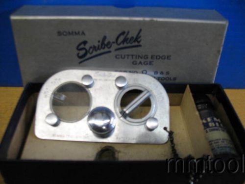 SOMMA SCRIBE-CHECK FOR B&amp;S 0 CIRCULAR FORM TOOLS SCREW MACHINE