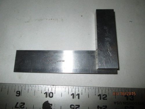 Machinist lathe mill machinist brown &amp; sharpe steel beveled square gage gauge for sale