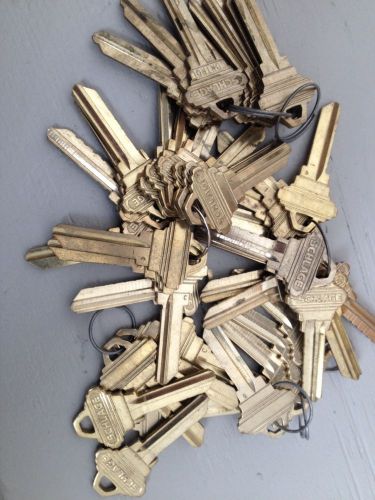 Lot of 44 Schlage Brass Key Blanks, Locksmiths