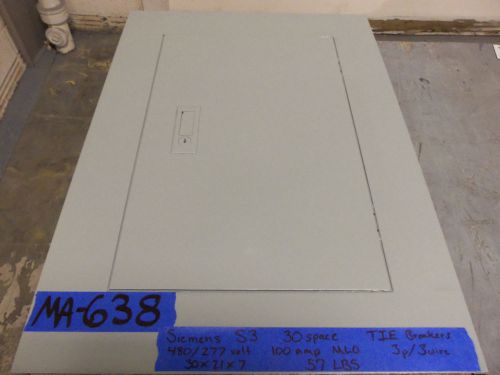 Siemens 100 amp panel panelboard 480v/277v mlo for sale