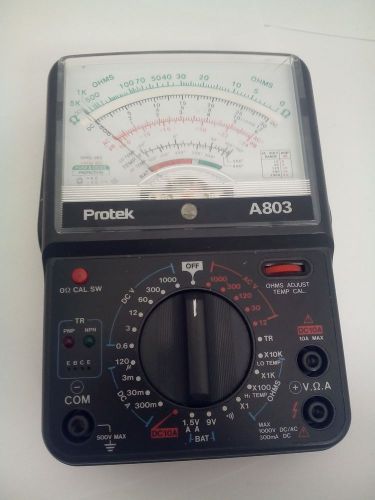Protek Analog Multimeter A-803. ONLY ONE ON E BAY... FAST SHIPPING...