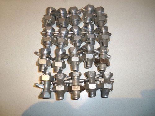 (lot of 20) penn-union/tpu sw-6  8-2 str tin plated copper split-bolt connector for sale