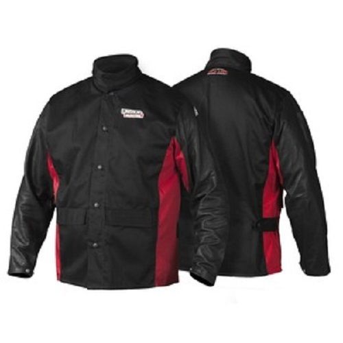 Lincoln Shadow Grain Leather Sleeved Welding Jacket XXL