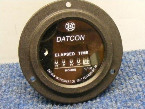 DATCON ELECTRONIC HOUR METER GAUGE COUNTER TIME TOTALIZING 4\40 VDC M3971\1-5