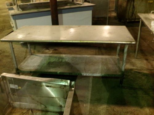 Stainless Steel 6&#039; Prep Table with shelf underneath