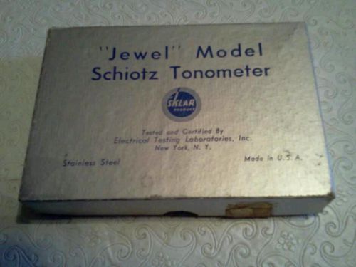 Vintage schiotz tonometer jewel model 1971