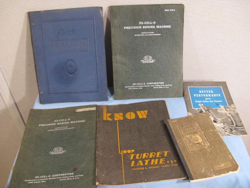 Metalworking Booklets, Including Lathe and Boring Machine