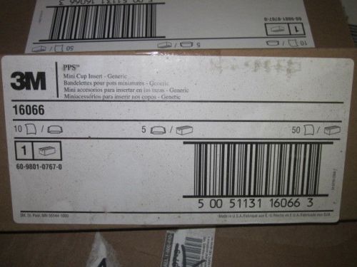 3 BOXES  OF 10 3M PPS MINI CUP INSERT 16066 NEW
