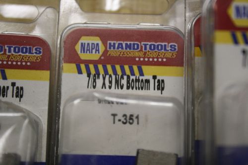 Tap New in Package Made In USA  Napa Brand # T-351  7/8&#034; x 9 NC Bottom