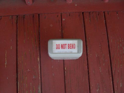 IDEAL 50 { DO NOT BEND } Pre-Inked Self-Inking Red Ink Rubber Stamp