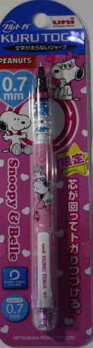 Snoopy &amp; Belle KURU TOGA  Mechanical Pencil New system 0.7mm Free shipping