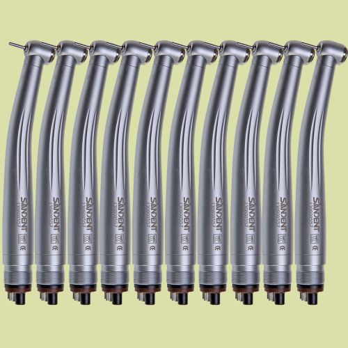 10X Dental High Speed Handpieces NSK Style Sandent Push Button 4 Hole Clean 2015