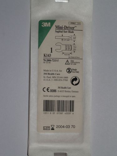 Mini-Driver Sagittal Saw Blade, K143, 6 units