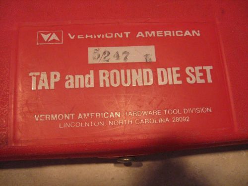 Vermont american tap &amp; round die set no.5247 for sale