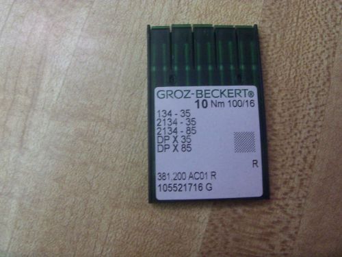 GROZ-BECKERT SEWING MACHINE NEEDLE 134 -35 DP X 35  DPX 85  100/16