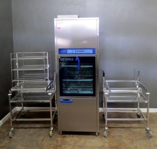Getinge 46 series washer disinfector model 46-4 two carts extra rack warranty for sale