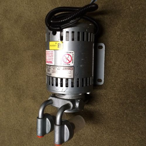 GAST Rotary Vane Air Vacuum Pump 1531-107B-G288X 1/10 HP GE 115V Motor Mold Lab