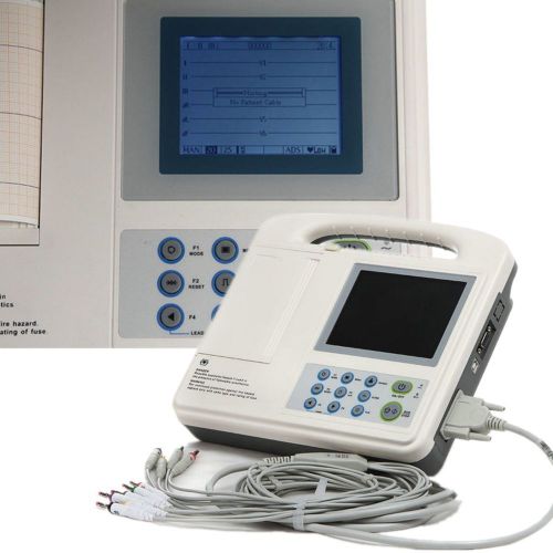LCD display Digital 6-channel Electrocardiograph EKG ECG machine New