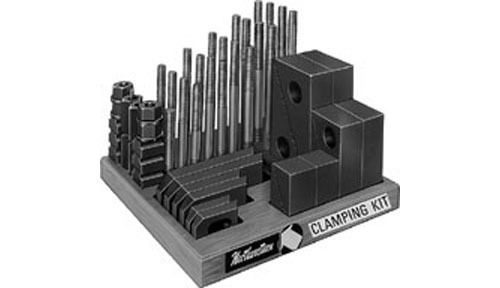 US Made 52 pc Clamping Kit - 5/16-18 Stud; 3/8 Table Slot - Northwestern Tools