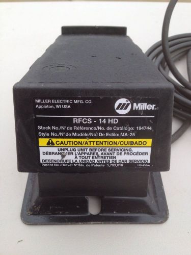Miller RFCS-14HD Foot Pedal Rheostat