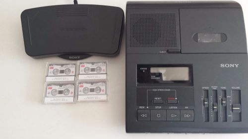 Sony BM-840 Microcassette Transcriber / Dictation Machine w/ Foot Pedal