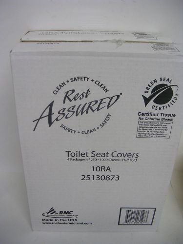 2 Boxes Rest Assured Toilet Seat Covers (2000 half fold covers)