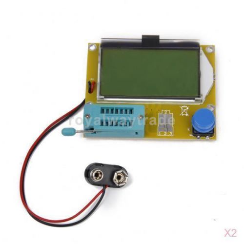 2x LCD ESR Meter Transistor Tester Diode Triode Capacitance MOS/PNP/NPN L/C/R